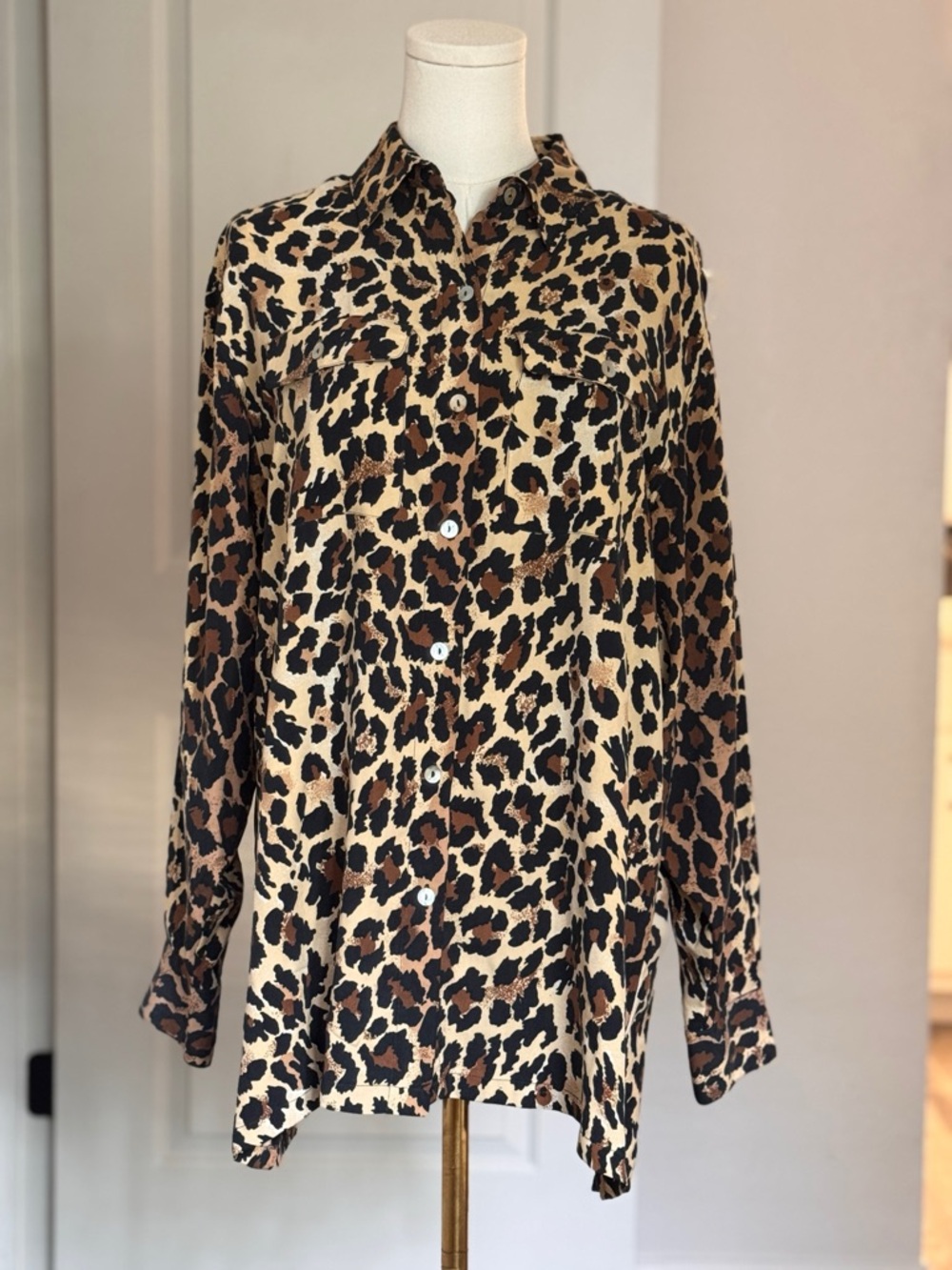 Vintage 100% silk blouse CLIO